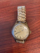 Kienzle Herren Uhr zum aufziehen, Automatic 19 Rubis, flex Armband, goldplated