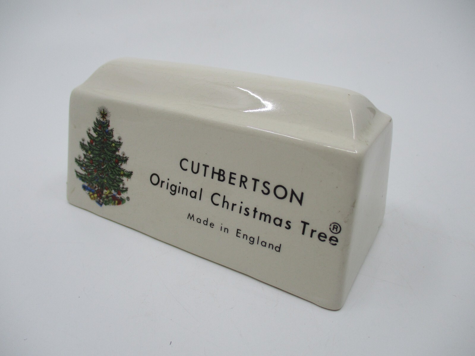 CUTHBERTSON ORIGINAL CHRISTMAS TREE STORE DISPLAY SIGN - 5 3/8"  1206E