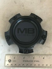 Mb Motoring Gloss Black Wheel Rim Hub Dust Cover 5 Lug Cap 5372-51143 Cap5372