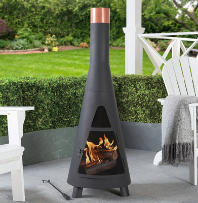 Chiminea Fire Pit Firepit For Outside Wood Burning Outdoor Patio
