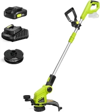 2-in-1 Cordless Weed Wacker String Edge Trimmer Eater Auto Feed Battery Charger