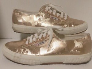 superga metallic rose gold