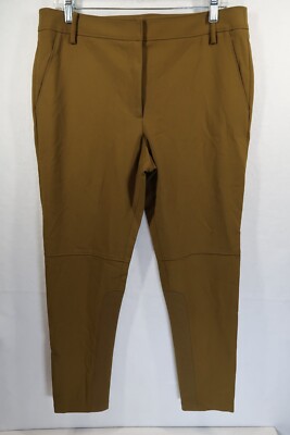 Tibi Womens Size 10 (33X28.5) Anson Stretch Rib Insert Loden Riding Pants