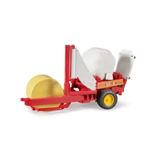 Bruder Bale Wrapper w/ Wrapped and Unwrapped Bales