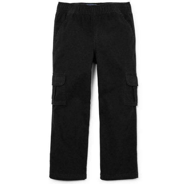 NEW NWT The Children's Place Big Boys' PullOn Cargo Pant Black 16