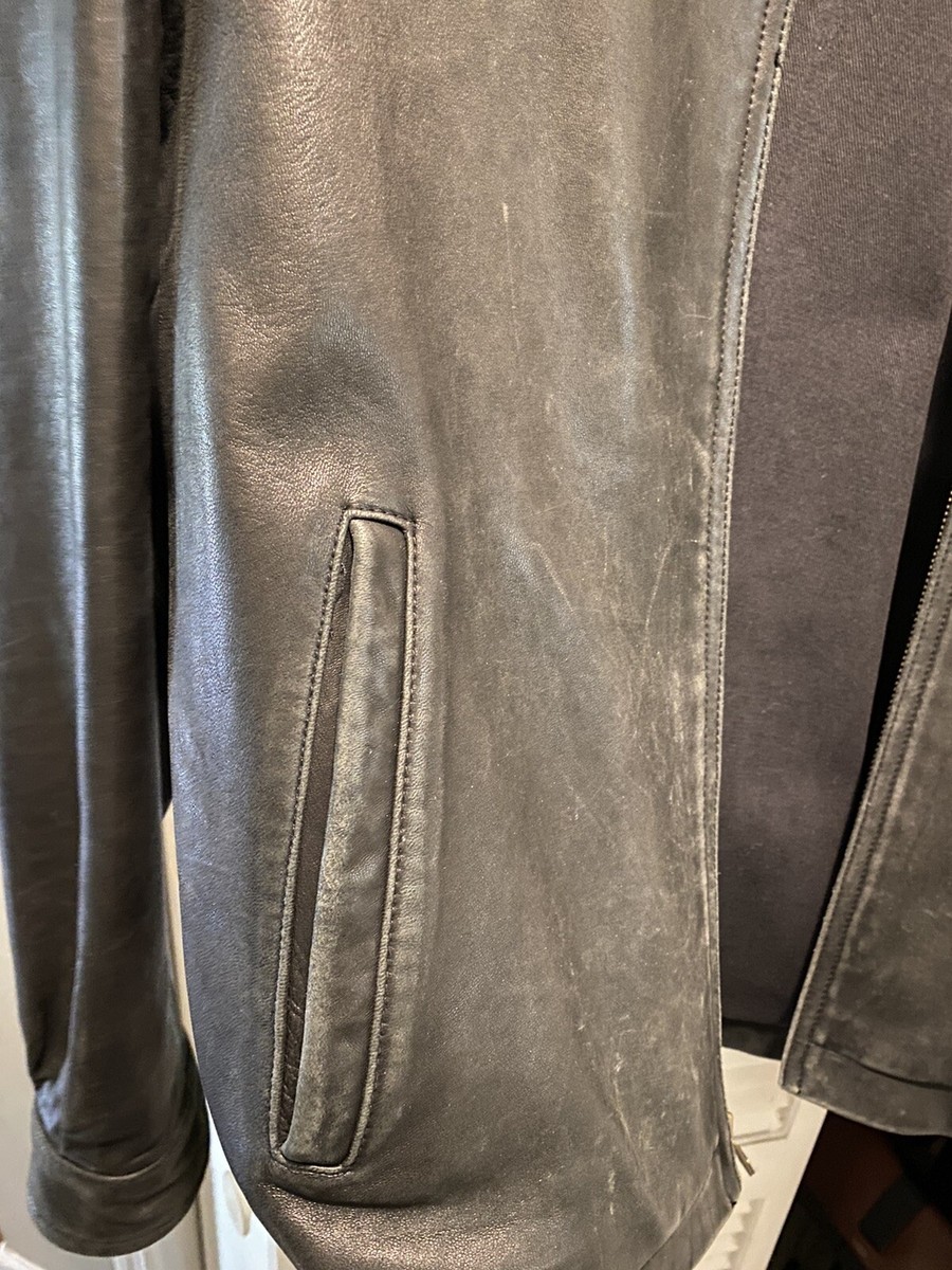 Vintage Retro 1990s Mens Nautica Leather Jacket Size 42 Free Vintage Retro 1990s Mens Nautica Leather Jacket Size 42 Free