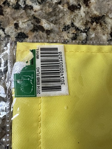 2014 Masters Golf Pin Flag Augusta National - New - Picture 2 of 12