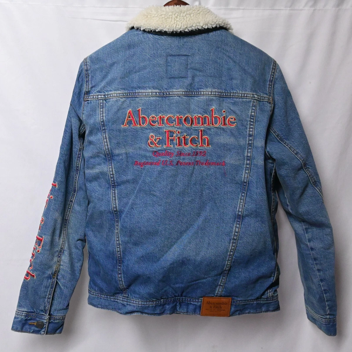 Abercrombie & fitch denim jacket sales