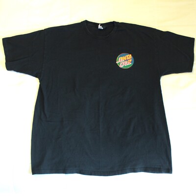 VTG NHS Santa Cruz Skateboards Skate T Shirt - Divided Split Logo