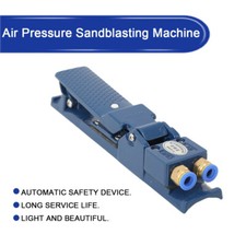 Sandblaster Handle Deadman Control Handle Pneumatic Switch Remote Control -Blue