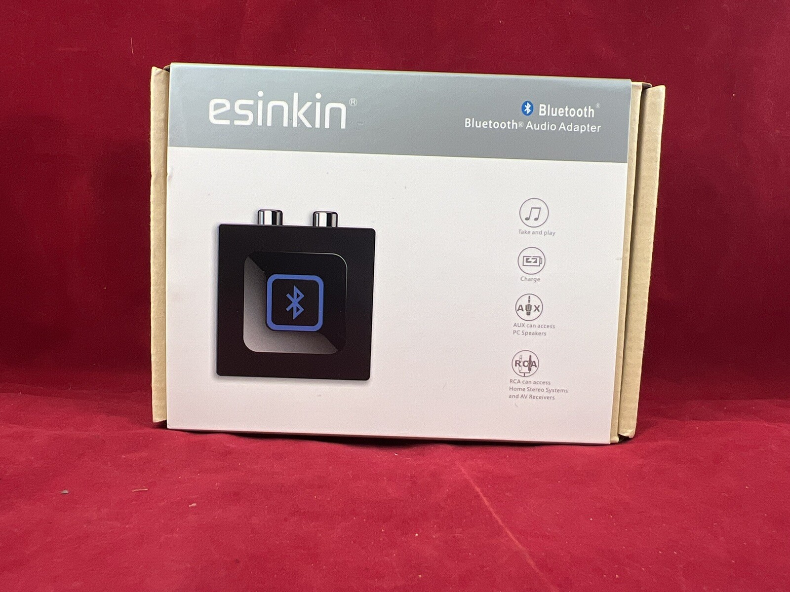 esinkin Bluetooth Audio Adapter for Music Streaming Sound System