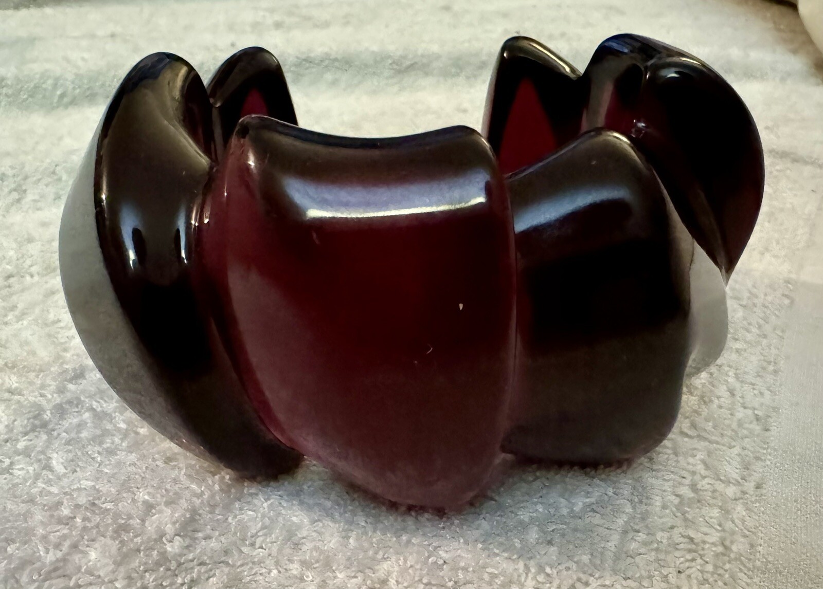 Important Vtg Monies Statement Cuff Bracelet Resi… - image 2