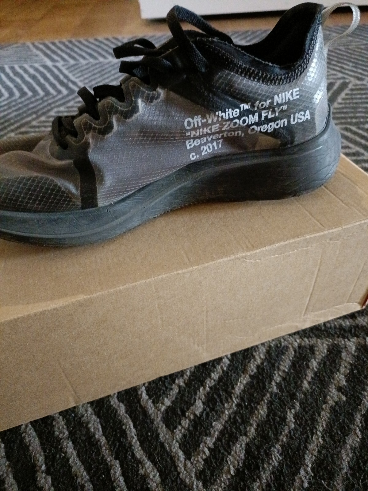 OFF WHITE X NIKE Zoom Fly Nike X Off White Numero Num Eur 41 SCRIVETEMI PRIMA DI COMPRARE