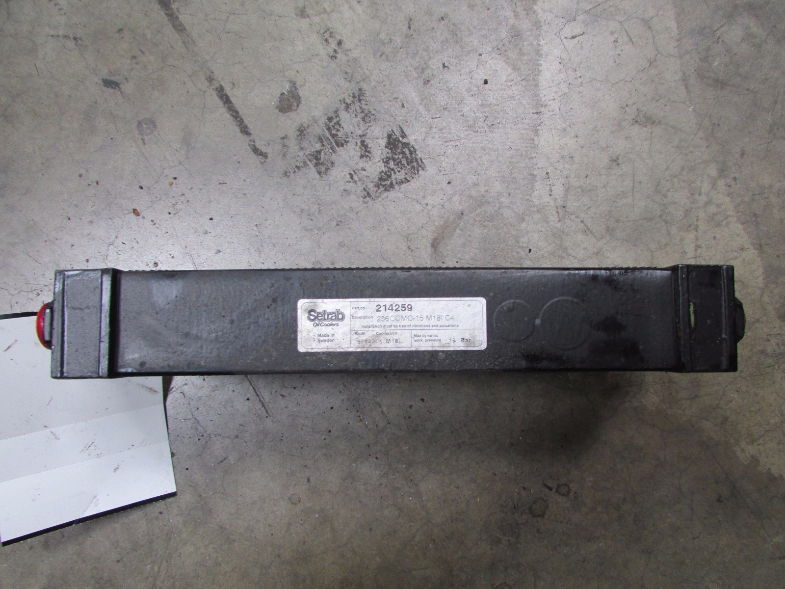 Ferrari 599 GTB Fiorano, Differential Cooling Radiator, Used, P/N 214259