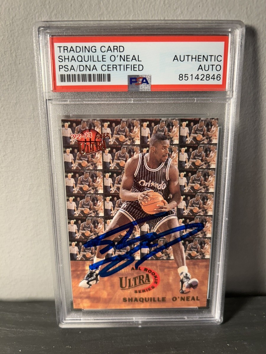 Shaquille O'Neal HOF Signed 1992 Ultra All-Rookies #7 RC PSA/DNA