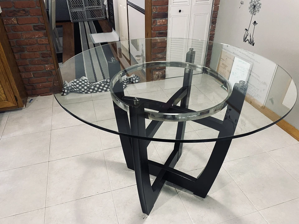 Juego de mesa de cocina moderno 4 sillas blanco Foto 4 de 4