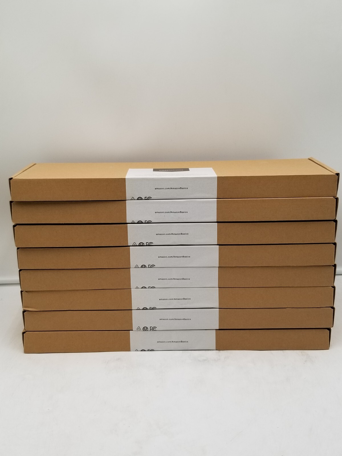 Lot of (8) Amazonbasics Wired USB Keyboard with US Layout (Q