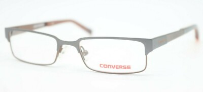 NEW CONVERSE ZING GUNMETAL BROWN AUTHENTIC OPTICAL FRAMES RX EYEGLASSES 46-16