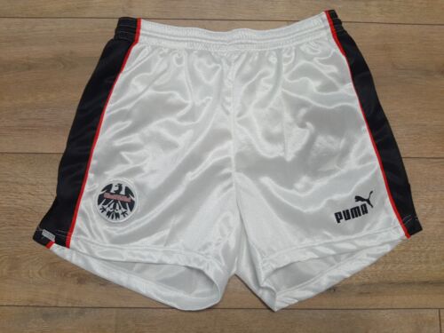 NWT Eintracht Frankfurt Away 90s PUMA Football Shorts Men's Size XXS White Pants - Picture 1 of 13