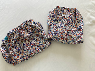 BedHead Pajamas 2 Pc Womens Multicolor Floral Short Sleeve Cropped Pants Size S