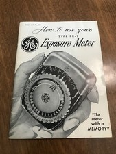How To Use Your GE General Electric Type PR-1 Exposure Light Meter Manual 1952 