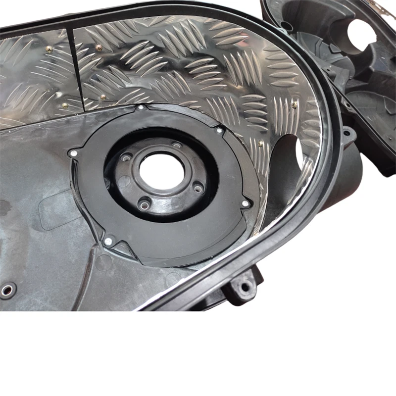 Cubierta de placa de aluminio de embrague de cinturón exterior + interior para Can Am Maverick X3 2017-2022 Foto 3 de 4