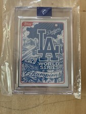 Topps Project 2020 Mister Cartoon LA Dodgers World Series AP 32/58 Card In Hand