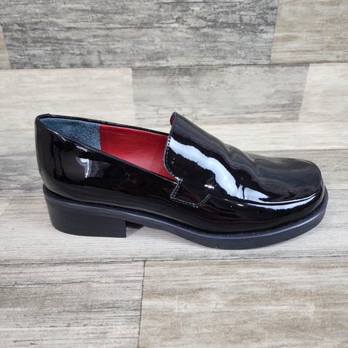 Franco Sarto Bocca Womens Loafer Size 5 Wide Black Leather Slip On