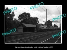 OLD 8x6 HISTORIC PHOTO OF TACONY PENNSYLVANIA THE RAILROAD STATION c1950