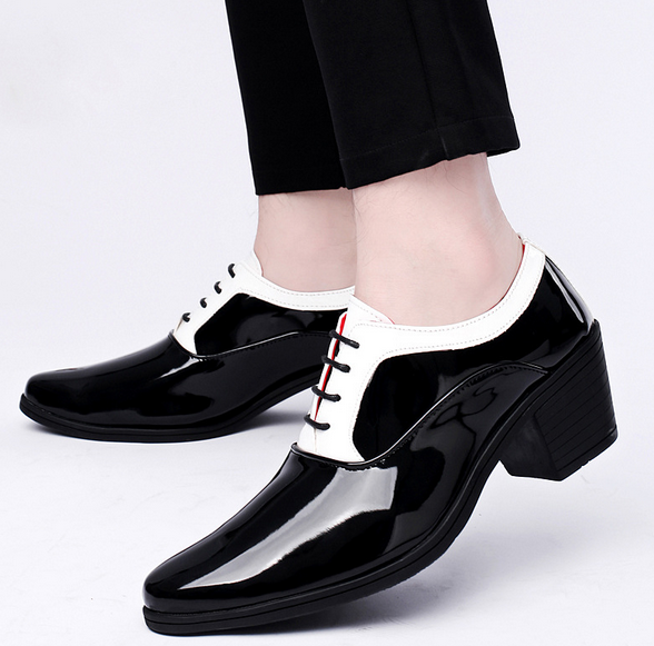 SAOLA Scarpe Oxford uomo colori misti punta tacco alto blocco business formali