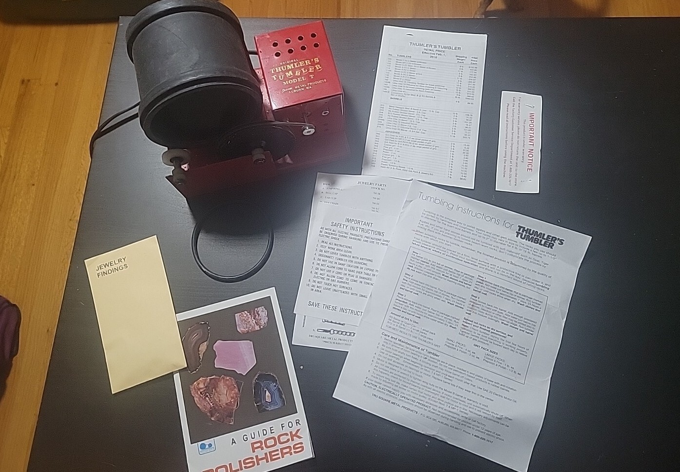 The Original Thumler's Tumbler Model T 100 Rock Polisher eBay