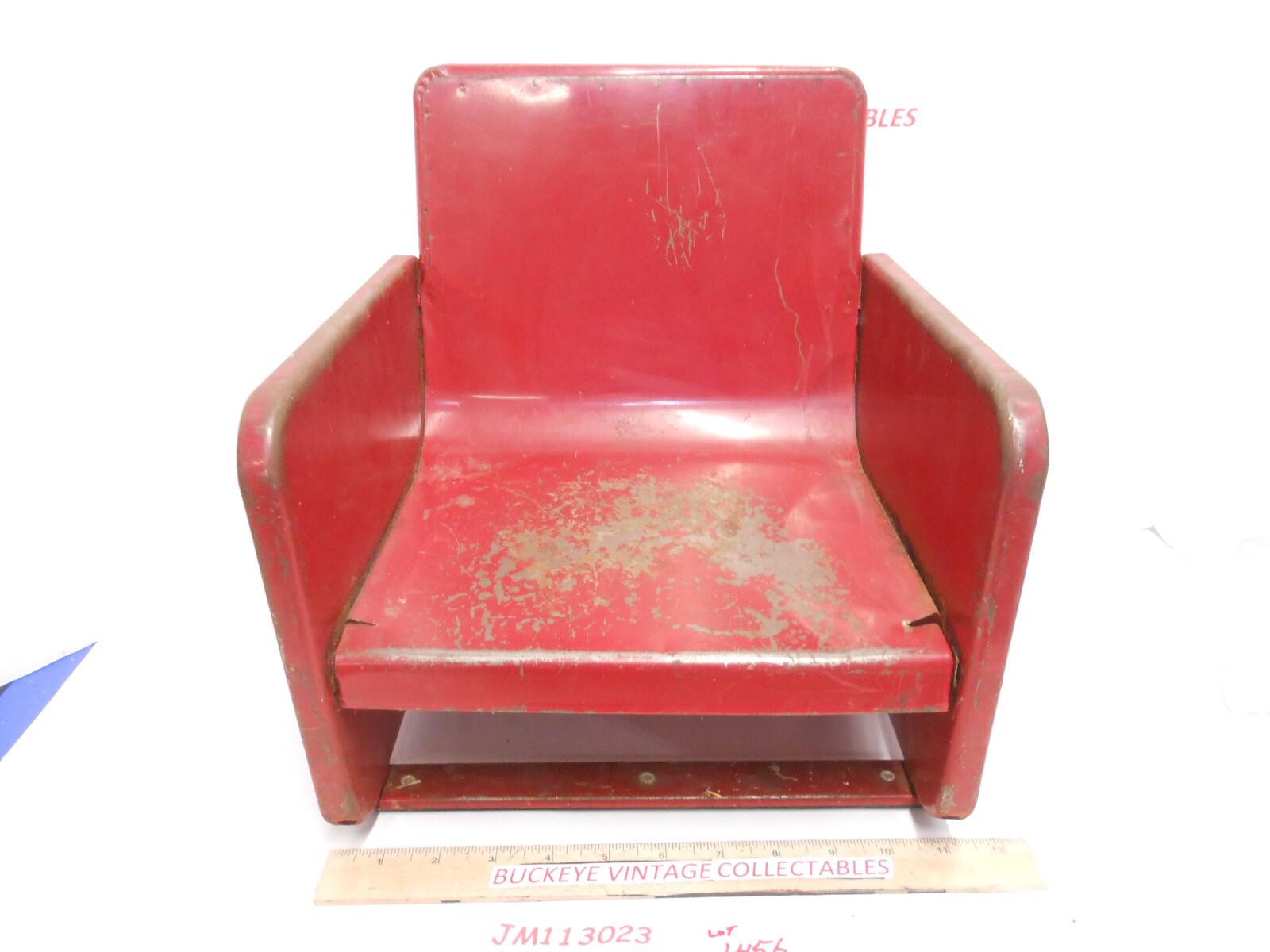 Vintage 1940s Metal Child’s Seat Movie Theater Booster Beauty Shop