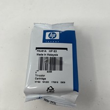 HP 63 Ink TRI COLOR Cartridge Genuine Factory Sealed Package Exp 6/2019