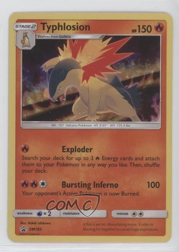 Typhlosion Pokemon Sun & Moon Black Star Promo #SM185