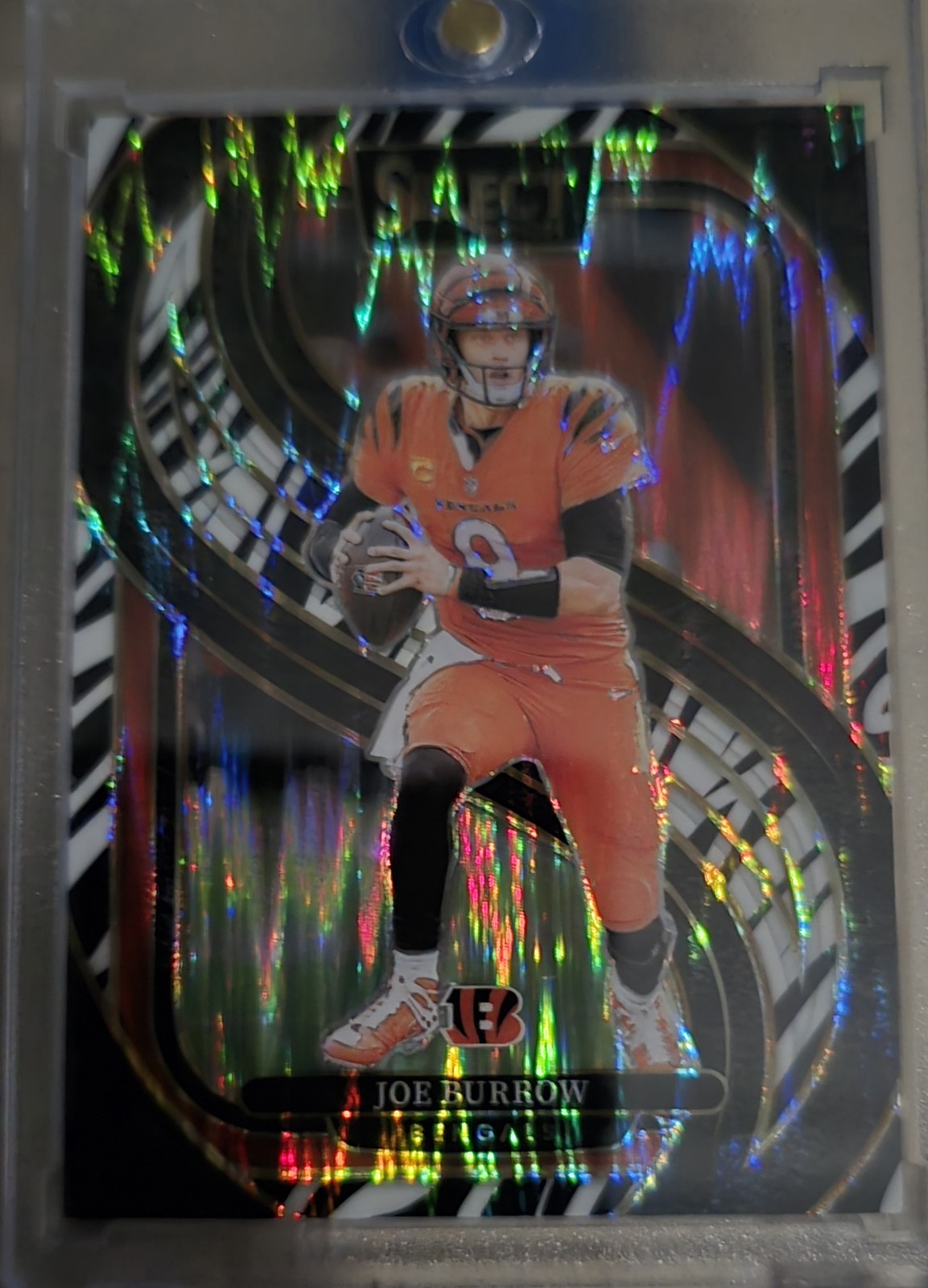 2024 Panini Select - Premier Level Joe Burrow #127 Zebra Prizm