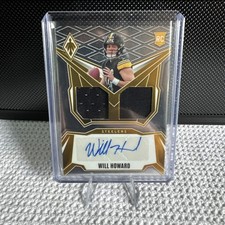 Will Howard 2025 Panini Phoenix - Dual Rookie Patch  #DRP-WHD /249 (AU, MEM, RC)