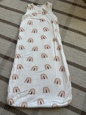 Kyte Baby Sleep Sack 1.0 Tog 6-18 Month Bamboo Girl Rainbow White Pink