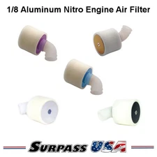 1/8 Aluminum Off-Road RC Nitro Engine Air Filter .21, .25, .28, .32