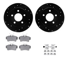 For Ford Mustang 94-04 Drilled Slotted Rear Brake Kit W Performance Sport Pads For Ford Mustang 94-04 Drilled Slotted Rear Brake Kit W Performance Sport Pads
