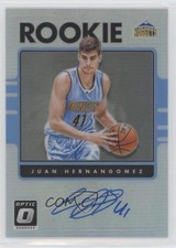 2016 Donruss Optic Rookie Signatures Holo Silver Prizm Juan Hernangomez Auto s7f