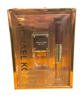 Michael Kors Glam Jasmine Eau De Parfum 1.17 Oz Spray/Roller  0.17Oz Lip Luster