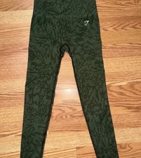 Gymshark Green Animal Print Women's Leggings
