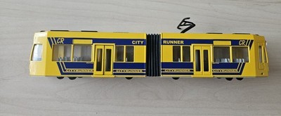 Siku Straßenbahn City Runner, Maßstab 1:55, Farbe gelb-blau