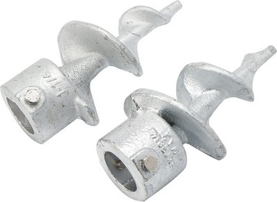 Extreme Max 3006.6851 Galvanized Auger Foot For Dock Post - 1-1/4'', Set of 2