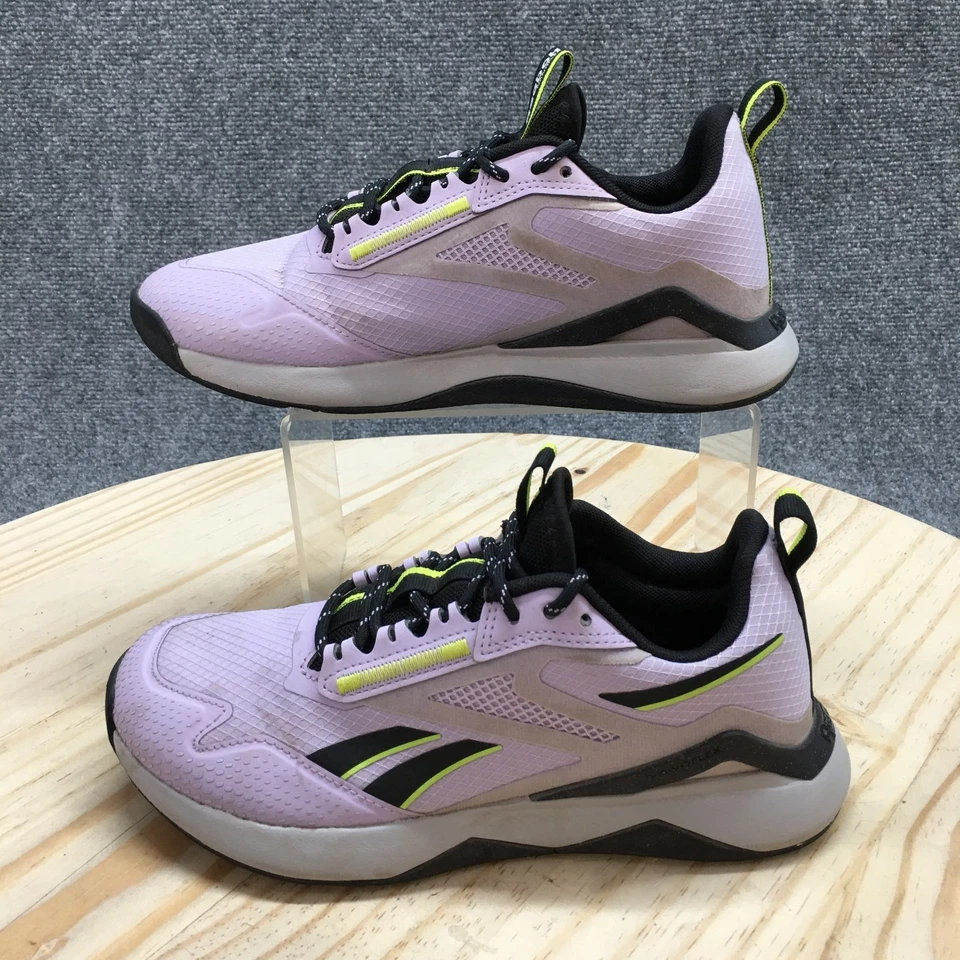 锐步鞋女式 6 Nanoflex Adventure 运动运动鞋 HR0417 紫色黑色 — 第 2/4 张图片