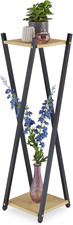 Portavaso a Colonna, Scaffale Porta Fiori 99X29X29, Moderno, Piedistallo Design 