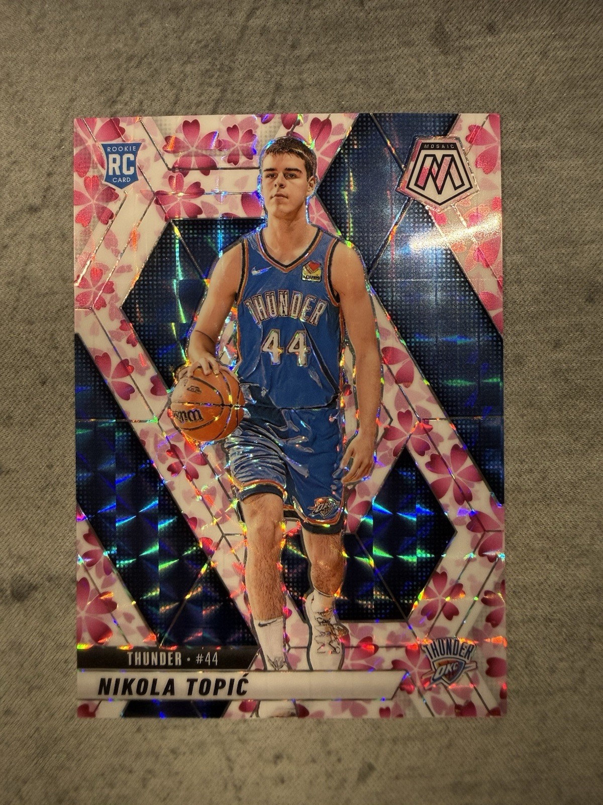 2024-25 Panini Mosaic Nikola Topic RC #242 Cherry Blossom 5/20