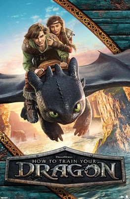 How To Train Your Dragon (2025) - Flight Wall Poster, 34L'' x 22.4W'', Premium ...