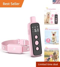 Bousnic Waterproof Rechargeable Shock Collar for Dogs - Effective Training Modes