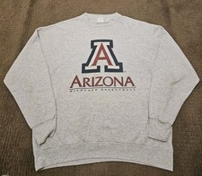 Vintage 90s Delta ARIZONA WILDCATS BASKETBALL Men's Gray CREWNECK - XL